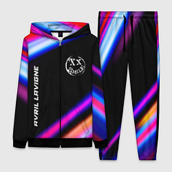 Женский костюм Avril Lavigne neon rock lights