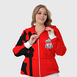 Женский 3D-костюм Liverpool fc sport steel, цвет: 3D-белый — фото 2