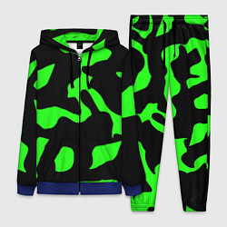 Женский 3D-костюм Зелёный камуфляж милитари, цвет: 3D-синий