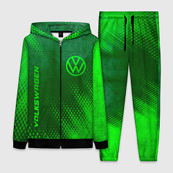 Женский костюм Volkswagen - green gradient вертикально
