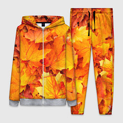 Женский 3D-костюм Осень - клиновые листья, цвет: 3D-меланж