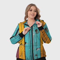 Женский 3D-костюм Цветные доски, цвет: 3D-черный — фото 2