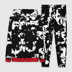 Женский 3D-костюм Все рэперы черно белый, цвет: 3D-красный