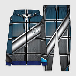 Женский 3D-костюм Mercedes benz sport geometry, цвет: 3D-синий