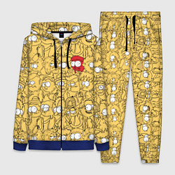 Женский 3D-костюм Красный человечек, цвет: 3D-синий