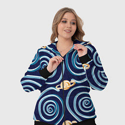 Женский 3D-костюм Абстрактный 3D космос, цвет: 3D-черный — фото 2