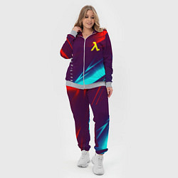 Женский 3D-костюм Half life stripes neon, цвет: 3D-меланж — фото 2