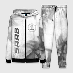 Женский 3D-костюм Saab - white gradient вертикально, цвет: 3D-черный