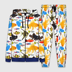 Женский костюм Аквариумные рыбки паттерн