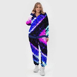 Женский 3D-костюм Marshmello neon steel, цвет: 3D-синий — фото 2