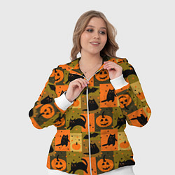 Женский 3D-костюм Хэллоуин мозаика, цвет: 3D-белый — фото 2