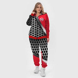 Женский 3D-костюм Nissan metalic auto, цвет: 3D-красный — фото 2