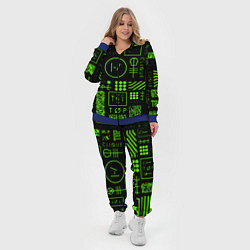 Женский 3D-костюм Twenty one pilots neon, цвет: 3D-синий — фото 2