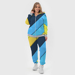 Женский 3D-костюм Линии геометрия, цвет: 3D-меланж — фото 2