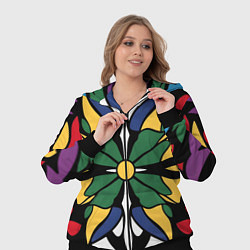 Женский 3D-костюм Узор калейдоскоп, цвет: 3D-черный — фото 2