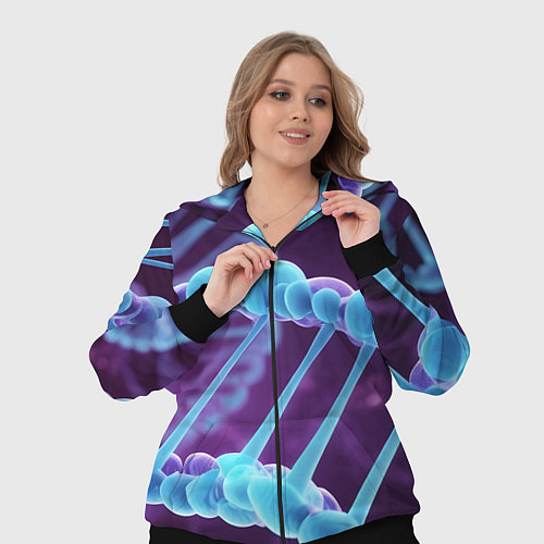 Женский костюм Неон ДНК / 3D-Черный – фото 3