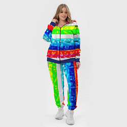 Женский 3D-костюм Fortnite color line, цвет: 3D-синий — фото 2