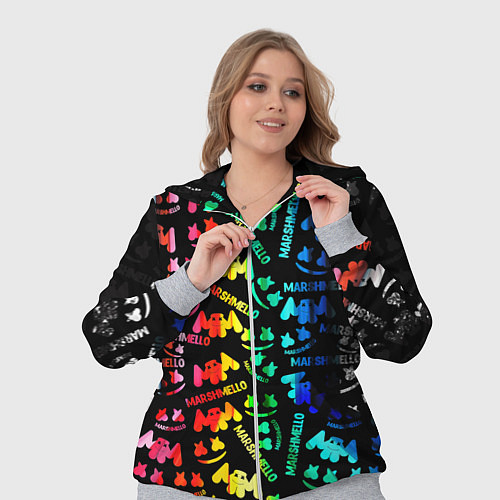 Женский костюм Marshmello neon color / 3D-Меланж – фото 3
