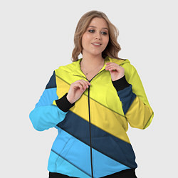 Женский 3D-костюм Геометрия полосы спорт, цвет: 3D-черный — фото 2