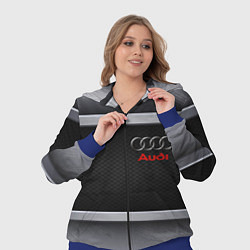 Женский 3D-костюм Audi metal texture, цвет: 3D-синий — фото 2