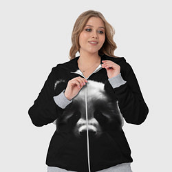 Женский 3D-костюм Панда на черном фоне, цвет: 3D-меланж — фото 2