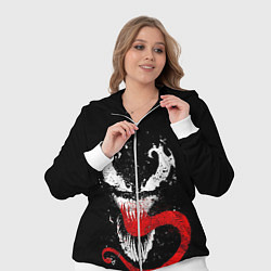 Женский 3D-костюм Лицо Венома, цвет: 3D-белый — фото 2