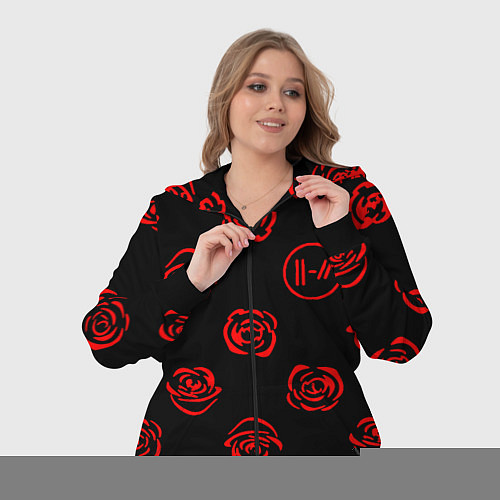 Женский костюм Twenty one pilots rose pattern / 3D-Черный – фото 3