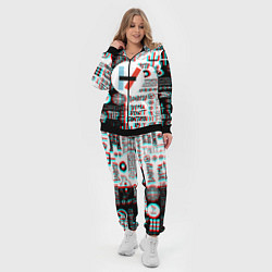 Женский 3D-костюм Twenty one pilots glitch pattern, цвет: 3D-черный — фото 2