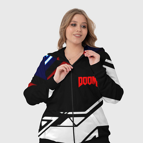 Женский костюм Doom steel geometry / 3D-Черный – фото 3