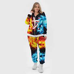 Женский 3D-костюм Doom битва огонь, цвет: 3D-белый — фото 2