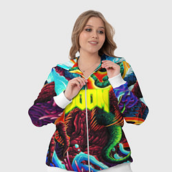 Женский 3D-костюм Doom monster mars, цвет: 3D-белый — фото 2