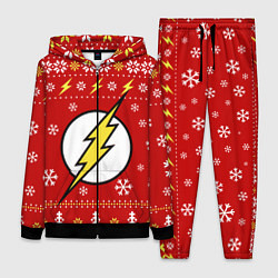 Женский 3D-костюм Флэш новогодний, цвет: 3D-черный