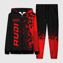 Женский 3D-костюм Audi - red gradient по-вертикали, цвет: 3D-черный