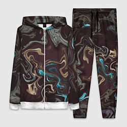 Женский 3D-костюм Волна безумия, цвет: 3D-белый