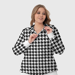 Женский 3D-костюм Гусиные лапки, цвет: 3D-белый — фото 2