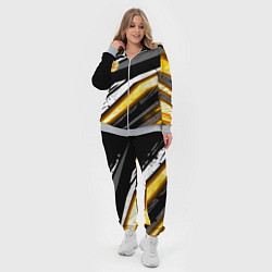 Женский 3D-костюм Герб России - Жёлтое свечение, цвет: 3D-меланж — фото 2