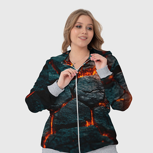 Женский костюм Скала и лава / 3D-Меланж – фото 3