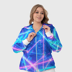 Женский 3D-костюм Неоновые провода, цвет: 3D-белый — фото 2