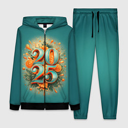 Женский 3D-костюм Мандариновый 2025, цвет: 3D-черный