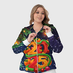 Женский 3D-костюм Змея и мандарины 2025, цвет: 3D-белый — фото 2