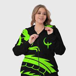 Женский 3D-костюм Квейк кислотный дракон лого, цвет: 3D-черный — фото 2