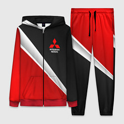 Женский 3D-костюм Mitsubishi - черный и красный, цвет: 3D-красный