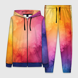 Женский 3D-костюм Облака краски, цвет: 3D-синий