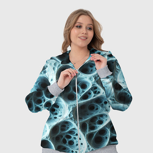 Женский костюм Белая пористая структура / 3D-Меланж – фото 3