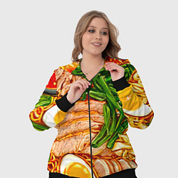 Женский 3D-костюм Суп рамен, цвет: 3D-черный — фото 2