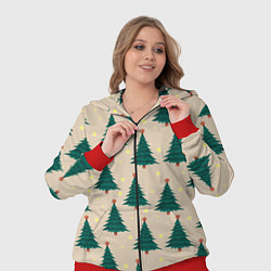 Женский 3D-костюм Новогодняя ель, цвет: 3D-красный — фото 2