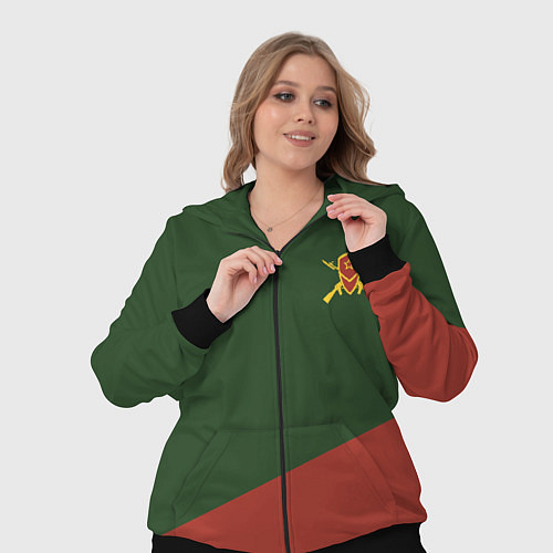 Женский костюм Мотострелковые войска: герб со щитом / 3D-Черный – фото 3