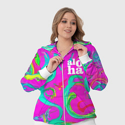 Женский 3D-костюм Abstract floral pattern - aloha, цвет: 3D-белый — фото 2