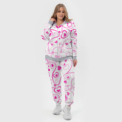 Женский 3D-костюм Узорные сердца, цвет: 3D-меланж — фото 2