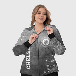 Женский 3D-костюм Chelsea - grey gradient вертикально, цвет: 3D-черный — фото 2